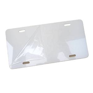 Plaques d'immatriculation en aluminium pour sublimation, 12 x 6 pouces, fabrication américaine, vente chaude, impression DIY, transfert thermique, plaques de voiture - Product Image 1