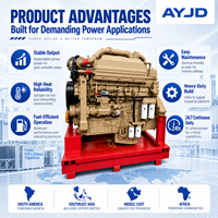 Moteur diesel en ligne 6 cylindres 4 temps refroidi par eau KTA19-G6A 671KW fiable pour groupes électrogènes (fonctionnement principal)