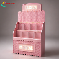 Ensemble de table de manucure avec arche LED personnalisée, vernis à ongles rose, pour salon, kiosque de centre commercial, stand de beauté pop-up, aménagement de boutique commerciale
