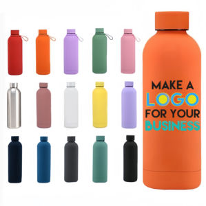 Logotipo personalizado de Yekea, 16oz, bebida directa, estilo europeo, vasos de acero inoxidable para negocios, revestimiento de goma aislado, botellas ecológicas - Product Image 1