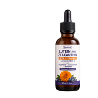Complément alimentaire à base de plantes Healthife OEM Label, luteïne et zéaxanthine, vitamines pour les yeux, gouttes liquides avec myrtille