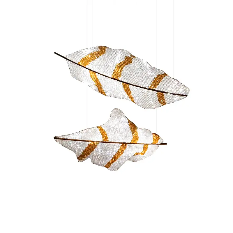 Plafoniere eleganti con goccia di cristallo di lusso illuminazione a sospensione con montaggio a filo luci moderne per lampadari di cristallo