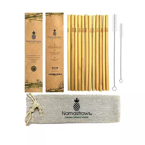 2023 nuovo design eco-friendly logo personalizzato paglia di bambù paglia naturale di bambù