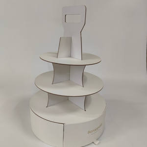 Caja de Almacenamiento Multicapa Personalizable para Pastel de Bodas, Juego de Mesa de Postres, West Point, Soporte de Papel - Product Image 2