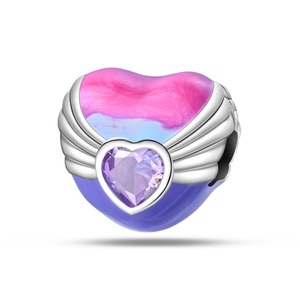 Colgantes de <span class=keywords><strong>Plata</strong></span> con Circonita en Forma de Corazón, Estilo <span class=keywords><strong>Original</strong></span>, Unisex, para Uso Diario, Plateados - Product Image 1
