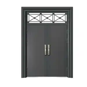 Luxury design exterior entrance iron door house patio casement wrought iron door security front entry wrought iron doors