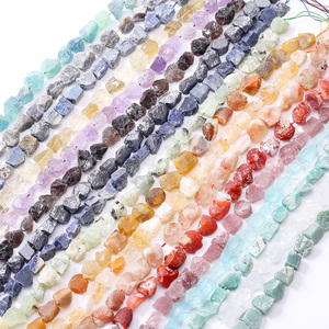 15-20Mm Nguyên Liệu Tự Nhiên Thạch Anh Tím Tinh Thể Thạch Anh Chữa Bệnh Đá Quý Lỏng Hạt Khoan Lớn <span class=keywords><strong>Nugget</strong></span> Thô Chakra Đá Quý Đá Spacer - Product Image 1