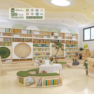 Meubles de maternelle Montessori Hikeylove, ensembles de mobilier pour garderie, crèche, table et chaise en bois, inspirés de la méthode Reggio - Product Image 1