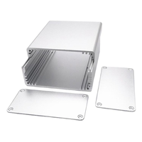 Boîtier de commande en aluminium extrudé 100*90*44mm avec panneau frontal encastré IP54, couleur personnalisée, boîtier d'instrument électronique OEM
