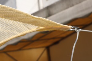 عرض خاص حديقة خارجية عالية الجودة HDPE <span class=keywords><strong>3</strong></span>*<span class=keywords><strong>3</strong></span>*4 متر مثلث لون أحمر الظل المعاوضة الشمس الشراع - Product Image 5