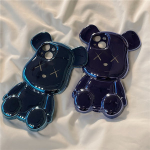 เคสโทรศัพท์ลายหมีน่ารัก 3 มิติ ชุบโครเมียม ดีไซน์สร้างสรรค์ ปี <span class=keywords><strong>2023</strong></span> สำหรับ <span class=keywords><strong>iPhone</strong></span> 15 <span class=keywords><strong>Pro</strong></span> Max <span class=keywords><strong>11</strong></span> 12 13 14 <span class=keywords><strong>Pro</strong></span> Max เคสโทรศัพท์ลายหมีเท่ๆ สไตล์ Bearbrick - Product Image 5