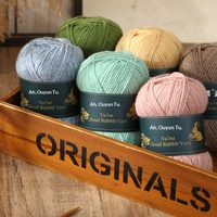 Aou Cloud Rabbit Kit Rajut Tangan DIY Benang Akrilik Campuran Ring Spun Berat Sedang untuk Sweater, Topi, Selendang, Syal