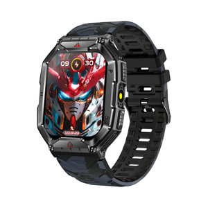 Montre connectée pour homme, extérieure, 2,0 pouces, bracelet de suivi de forme physique intelligent Dafit, montre intelligente KR82, répondre aux appels - Product Image 2