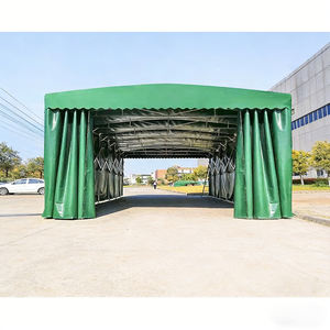   Abri de chantier rétractable pour entrepôt - Auvent pliable et mobile durable pour la pause des travailleurs - Product Image 1