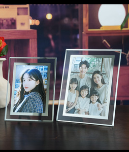 Cumprindo A4 A3 4*6 5*7 polegada Criativo Personalizado Transparente Vidro De Cristal Photo <span class=keywords><strong>Frame</strong></span> Home Decor Handmade Picture <span class=keywords><strong>Frame</strong></span> Atacado - Product Image 5