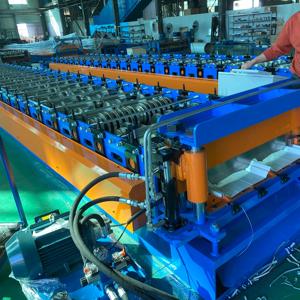 HUAYING YW130 Automatic Roll Forming <b>Machine</b> for Steel Roofing Sheets Steel <b>Tile</b> <b>Making</b> <b>Machine</b> with PLC Control - Product Image 2