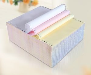 Rouleau de papier autocopiant NCR sans carbone de haute qualité, logo personnalisé bleu, duplicata de <span class=keywords><strong>facture</strong></span>, <span class=keywords><strong>carnet</strong></span> - Product Image 4