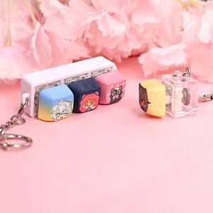 Llavero de Teclado Mecánico LED de Acrílico Personalizado, Juguete Sensorial Fidget Switch, Colgante Artesanal Personalizado para Bolsos, Regalo para Gamers - Product Image 4