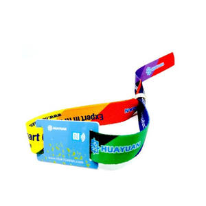 Pulsera de tela RFID con etiqueta epoxi NFC para evento de museo - Product Image 2