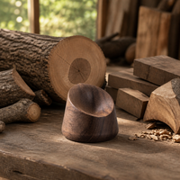 Diffuseur d'huiles essentielles en bois naturel, portable, en noyer, avec logo personnalisé au laser, sans alcool, écologique, pour les entreprises