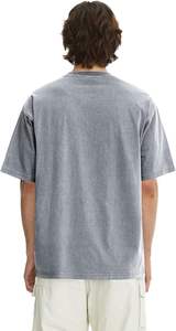 Haut surdimensionné d'été pour hommes 100% coton Hip Hop rappeur T-Shirt à manches courtes lettre complète impression col rond haut coton - Product Image 2