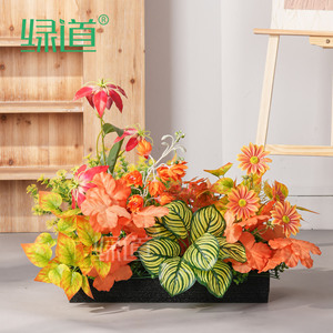 Arrangement floral artificiel Greenway, fleurs en soie, jardinière, décoration intérieure et extérieure, aménagement paysager, bac à plantes - Product Image 2