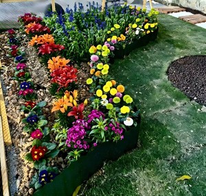 Recinzione in Plastica <span class=keywords><strong>per</strong></span> <span class=keywords><strong>Giardino</strong></span>, Pannello Ondulato <span class=keywords><strong>per</strong></span> Bordi Paesaggistici, Recinzione Decorativa, Cancelli a Traliccio - Product Image 4