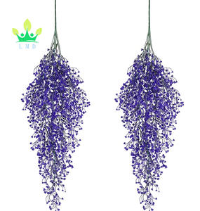 2 stuks kunstmatige hangende gras- en klimopbloemen voor thuis, tuin, kantoor, bruiloftdecoratie - levensecht met lange levensduur - Product Image 2