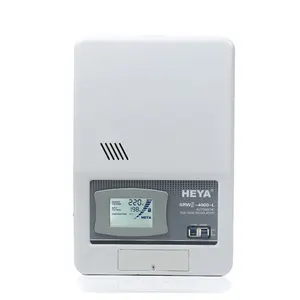 SRWII-4000-L 220V fase tunggal, Regulator tegangan otomatis/penstabil generasi kedua tipe Servo layar LCD untuk penggunaan di rumah