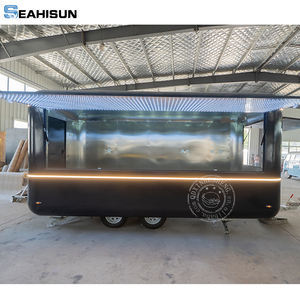 Contenedor de envío de 17 pies, remolque de comida con freidora profunda, furgoneta de café, Pizza, remolque de hielo, camión de comida, remolque de cocina con baño - Product Image 2