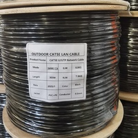 Câble Réseau LAN Cat6 23AWG 0.56mm en Cuivre Pur de Marque OEM, FTP STP Extérieur 4 Paires, Bobine de 305m (1000ft) – Prix Usine