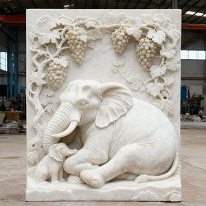 Estatua <span class=keywords><strong>de</strong></span> cabeza <span class=keywords><strong>de</strong></span> elefante <span class=keywords><strong>de</strong></span> mármol blanco grande decoración clásica personalizada escultura <span class=keywords><strong>de</strong></span> pared <span class=keywords><strong>de</strong></span> cabeza <span class=keywords><strong>de</strong></span> Animal gigante hecha a mano para uso en museos <span class=keywords><strong>de</strong></span> interior - Product Image 5