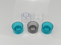 Capuchon décoratif en plastique transparent multicolore de 56 mm pour col de bouteille, non destiné à la fermeture hermétique, couvercle décoratif de 56 mm