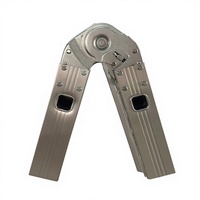 Échelle pliante en aluminium à double usage antidérapante à 2x5 marches, hautement recommandée, pour l'utilisation dans les escaliers des supermarchés