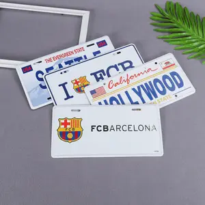 중국 제조 업체 자동차 액세서리 워싱턴 FCB 장식 알루미늄 자동차 번호판