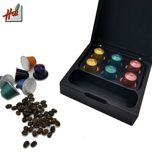 Caja de Madera para Almacenamiento de Cápsulas de Café de 6+3 Orificios, Cajas de Regalo de Madera Maciza, Embalaje para Cápsulas <span class=keywords><strong>Nespresso</strong></span> - Product Image 4