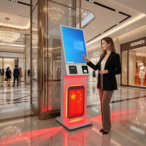 Stations interactives tout-en-un avec écran tactile de 15, 21, 24, 27, 32 pouces pour restaurant, kiosque libre-service avec périphériques personnalisés, kiosque à desserts - Product Image 2