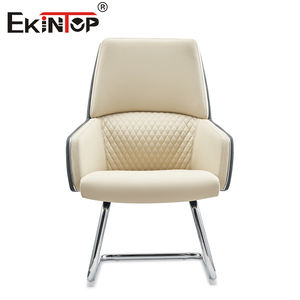 Blanc PU Cuir Exécutif chaise de <span class=keywords><strong>Bureau</strong></span> pour les personnes obèses - Product Image 3