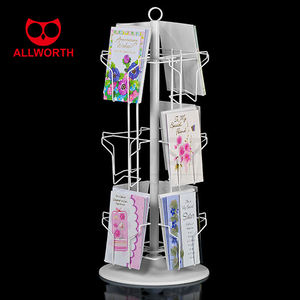 Support de <span class=keywords><strong>catalogue</strong></span> de magazines de poche de conception compacte étagère debout au sol présentoir de littérature à 10 niveaux pour les cabinets médicaux et dentaires - Product Image 2