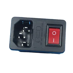 Electrical Rocker Switch 2PIN 3PIN 4PIN Power socket IB-657 AC Power Push Button Switch 10A 250V AC Power Socket With 5-60A Fuse