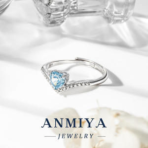 Bijoux doux et attachants Bague en argent sterling 925 Motif coeur Promesse éternelle pour <span class=keywords><strong>femme</strong></span> Date Nuit Anniversaire - Product Image 3