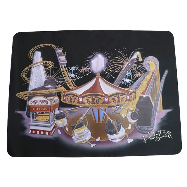 Manufacturer Custom Eco-friendly Food Grade Non-Stick Silicone Hookah Mat Heat Resistant Tobacco Station Pad Accessories