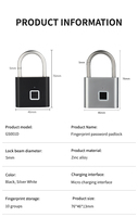 Expédition rapide, cadenas intelligent à empreintes digitales pour valise de sport, portable, sûr, haute sensibilité, ultra-longue durée de vie
