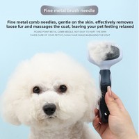 Brosse de toilettage pour animaux de compagnie, brosse de massage pour chiens et chats, brosse démêlante, brosse pour chien, brosse pour chat, outil de suppression des poils d'animaux