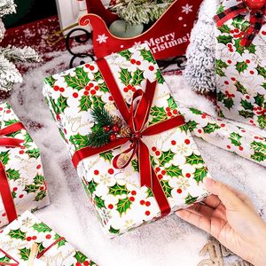 Christmas Wrapping <b>Paper</b> Gold Foil Wrapping <b>Paper</b> Winter red berry <b>pattern</b> wrapping <b>paper</b> - Product Image 1