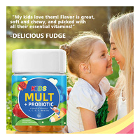 Gummies multivitaminées probiotiques halal de haute qualité OEM, biotine, vitamines pour enfants, renforcement de l'immunité, bonbons multivitaminés pour enfants