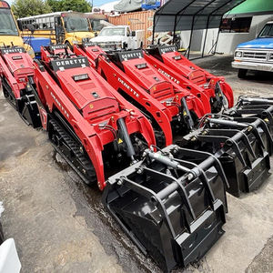 Mini Skid Steer Diesel 25Hp Derette V1000 dengan Mesin Kubota Bersertifikasi EPA, Mini Crawler <span class=keywords><strong>Loader</strong></span> Kompak yang Dikendarai dari Belakang - Product Image 5