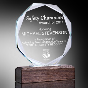 Ehre des Kristalls benutzer definierte Plaque Metall Silber Sternform Kristall Award Silver Star Crystal Glass Trophy Awards - Product Image 2