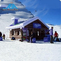 Cabane en rondins gonflable portable, réplique de bar pour le camping