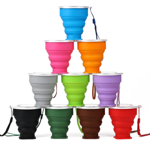 Custom <strong>Collapsible</strong> Drinking <strong>Cups</strong> Portable Silicone Retractable <strong>Cup</strong> Folding Telescopic Water Bottles for Travel Camping - Product Image 1